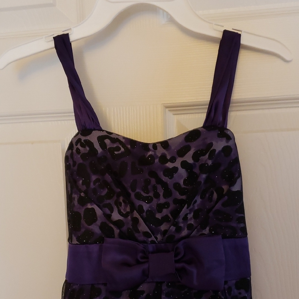 Girl's Purple and Black Sweetheart Fancy Dress